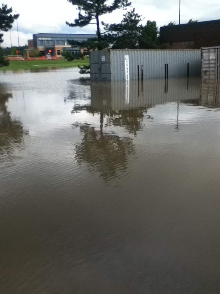flooding on campus in 2013